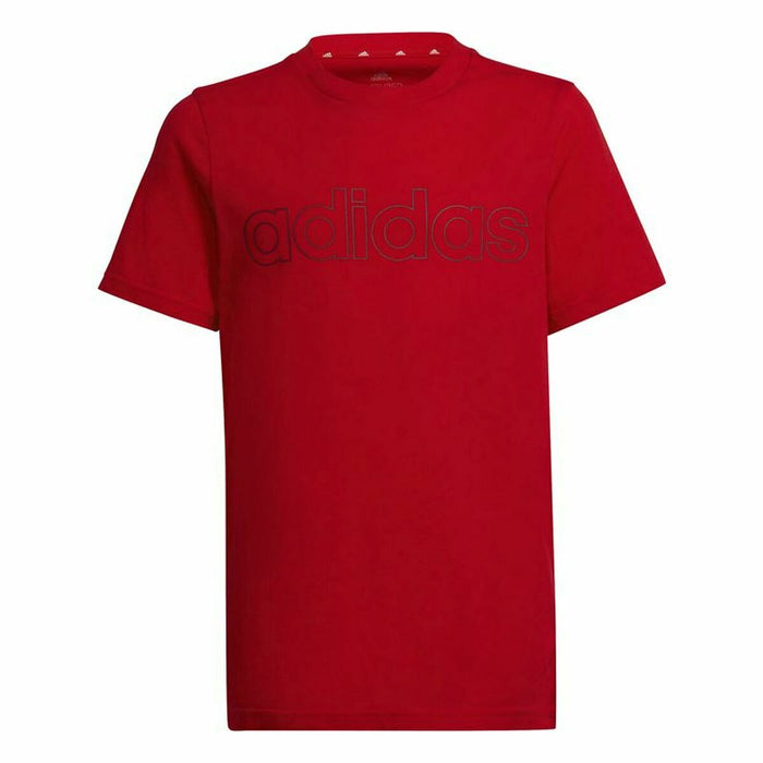 Tricou cu Mânecă Scurtă Copii Adidas Essentials Roșu