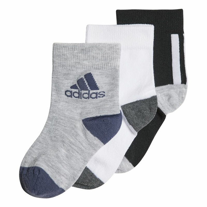 Șosete Adidas Negru Gri Alb 3 perechi