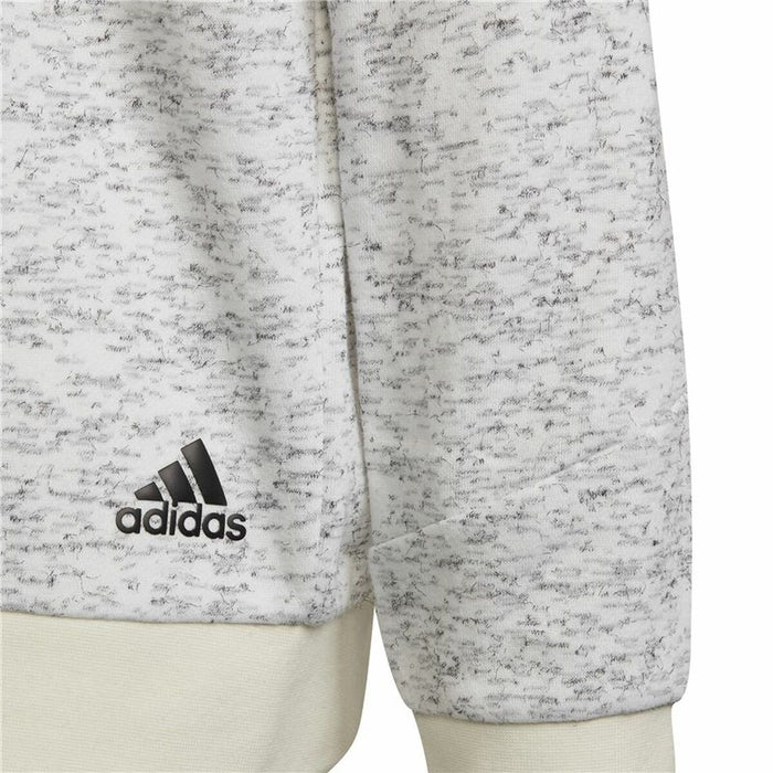 Hanorac cu Glugă Bărbați Adidas Future Icons 3 Stripes Alb