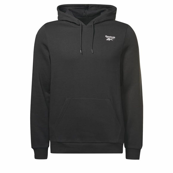 Hanorac cu Glugă Bărbați Reebok Left Chest Logo Negru
