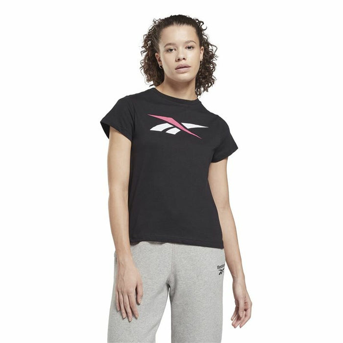 Tricou cu Mânecă Scurtă Femei Reebok Vector Negru