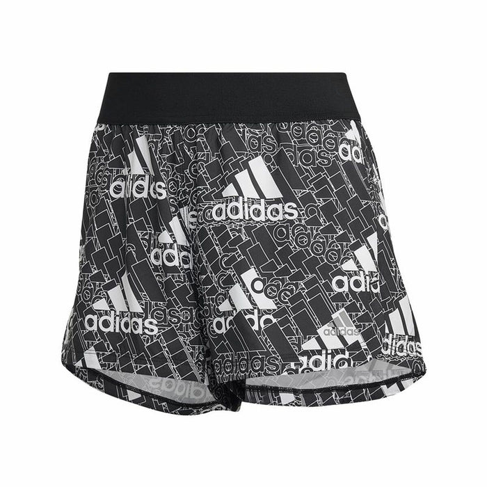 Pantaloni Scurți Sport pentru Damă Adidas Logo Graphic Pacer Negru
