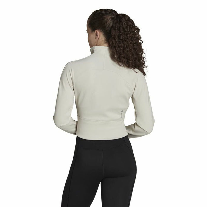 Jachetă Sport de Damă Adidas Aeroready Studio Bej