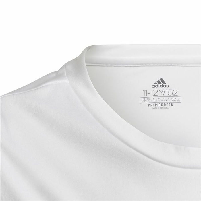 Tricou cu Mânecă Scurtă pentru Copii Adidas Designed To Move Alb