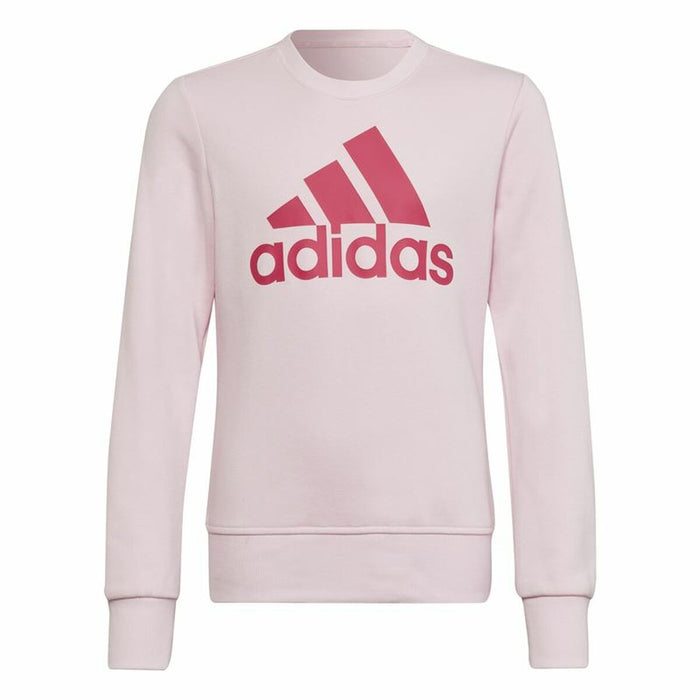 Hanorac fără glugă pentru fete Adidas Essentials Roz deschis