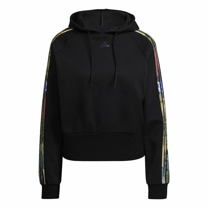 Hanorac cu Glugă Femei Adidas Allover Print Negru