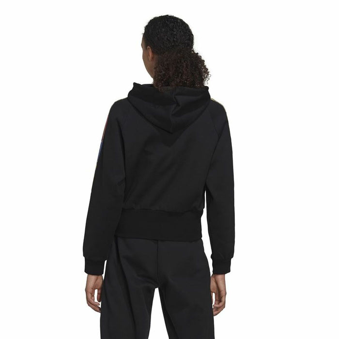 Hanorac cu Glugă Femei Adidas Allover Print Negru