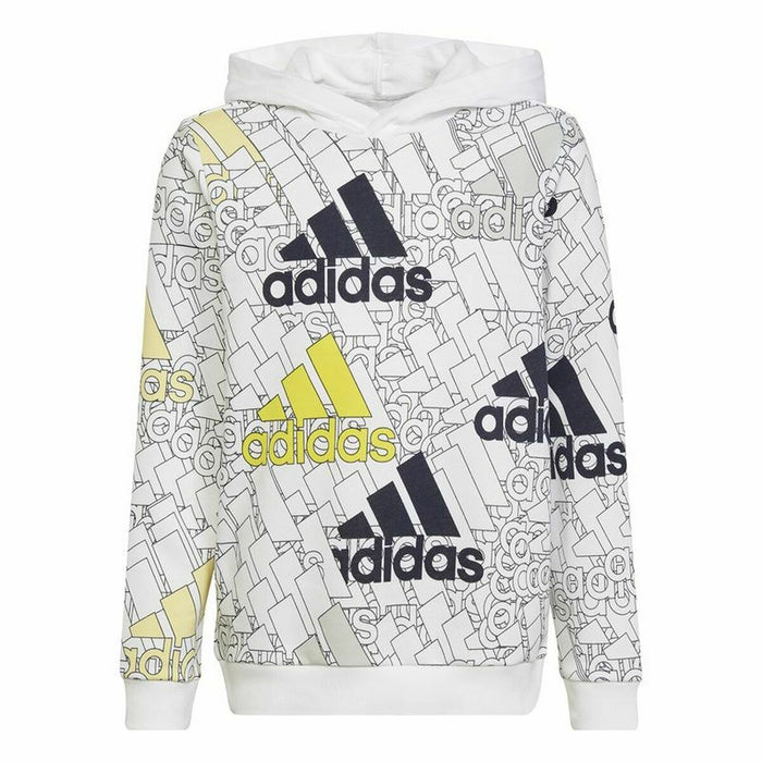Hanorac cu Glugă Unisex Adidas Brand Love Alb
