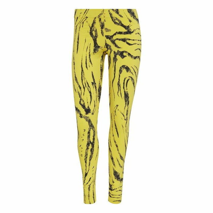 Colanți Sport de Damă Adidas Future Icons Animal-Print Galben