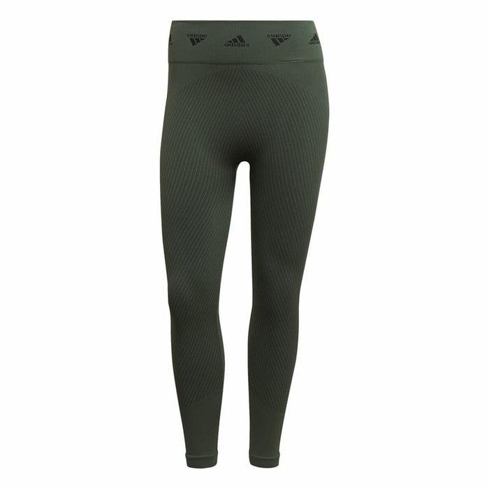 Colanți Sport de Damă Adidas Aeroknit Branded 7/8 Tight Verde