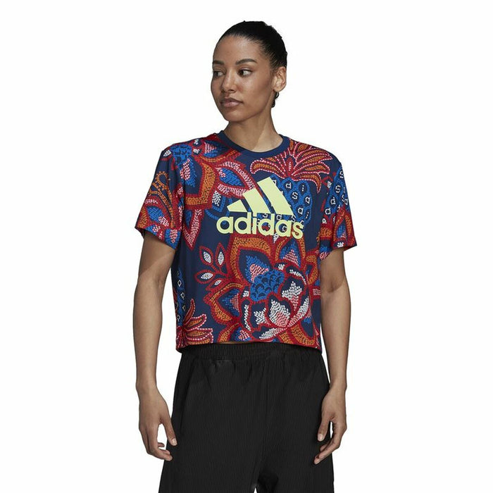 Tricou cu Mânecă Scurtă Femei Adidas  FARM Rio Graphic