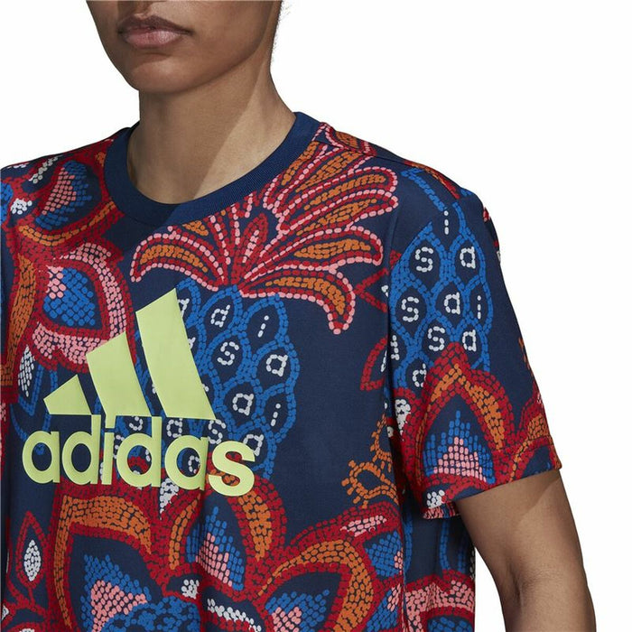 Tricou cu Mânecă Scurtă Femei Adidas  FARM Rio Graphic