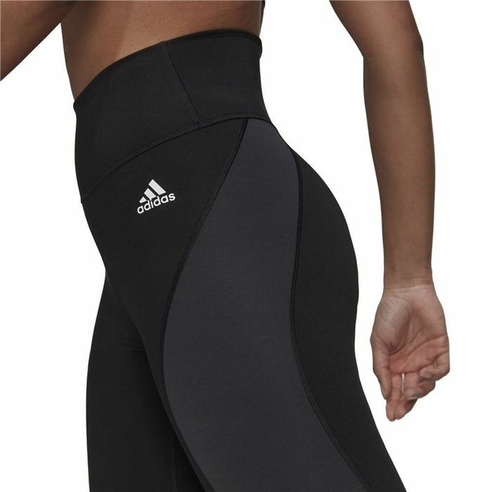 Colanți Sport de Damă Adidas 7/8 Essentials Hiit Colorblock Negru