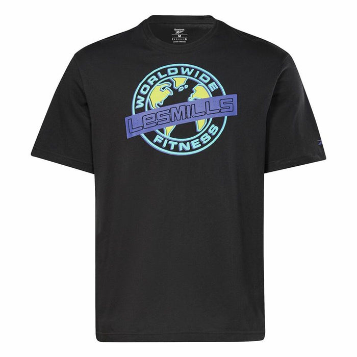 Tricou cu Mânecă Scurtă Bărbați Reebok Les Mills® Oversized Graphic Negru