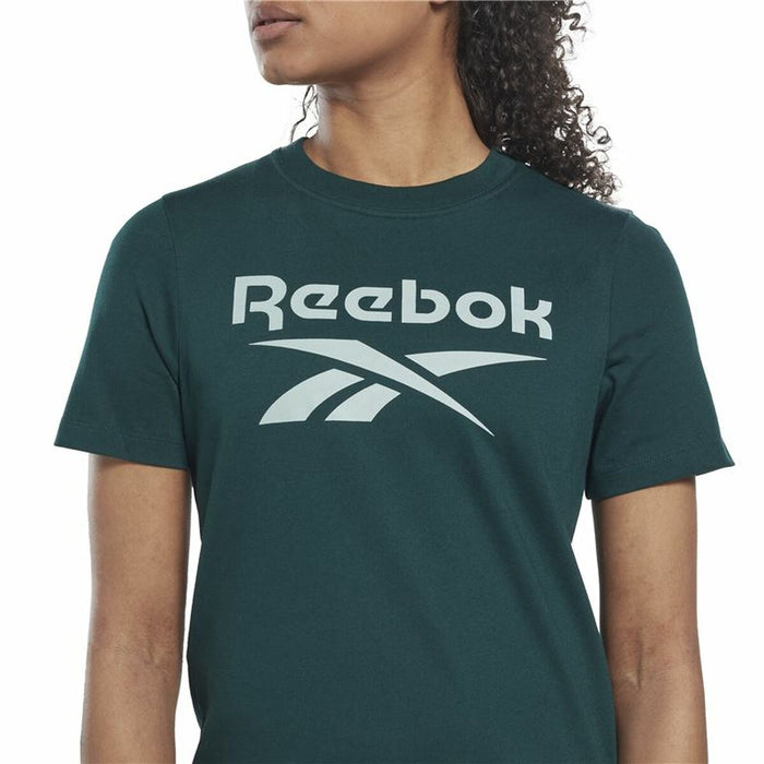Tricou cu Mânecă Scurtă Femei Reebok  Identity Cyan