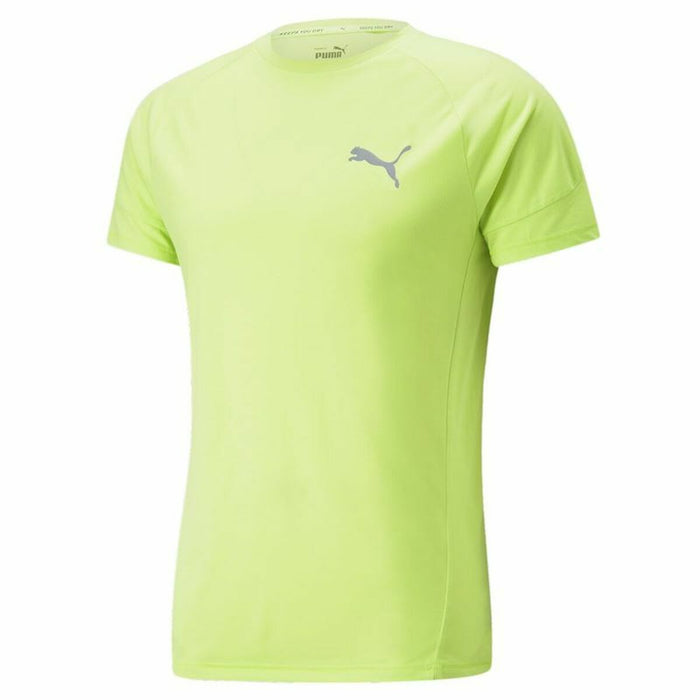Tricou cu Mânecă Scurtă Bărbați Puma Evostripe Verde