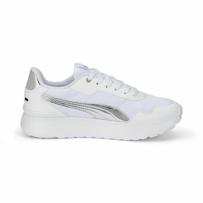 Pantofi sport pentru femei Puma R78 Voyage Distressed Alb