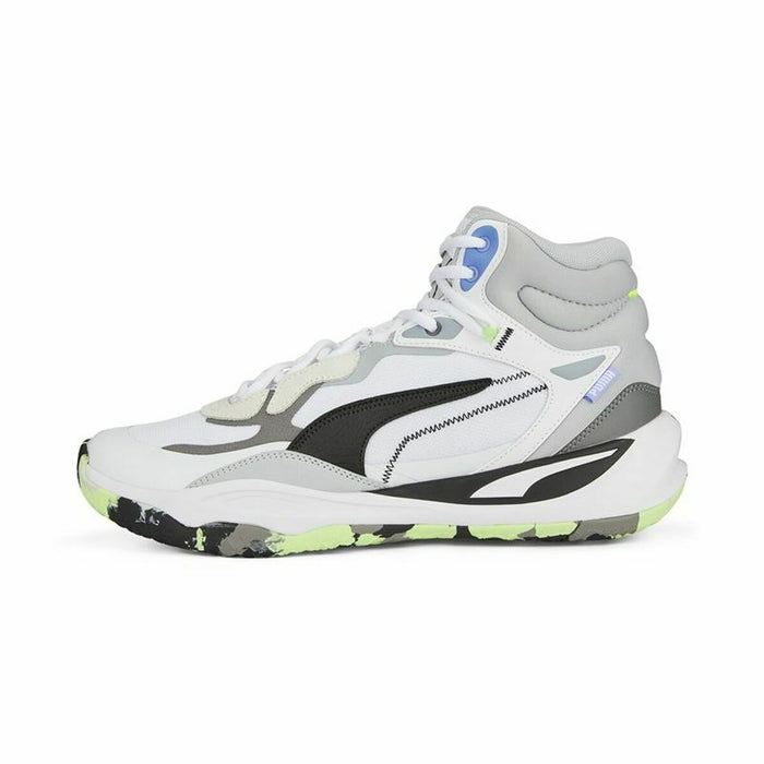 Încălțăminte de Baschet pentru Adulți Puma Playmaker Pro Mid Alb