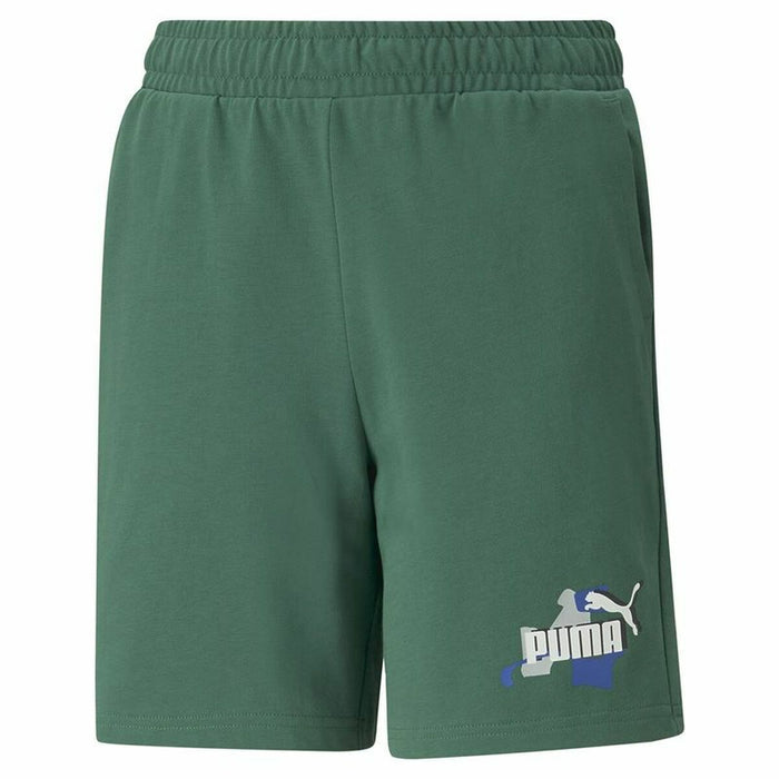 Pantaloni Scurți Sport pentru Copii Puma Puma Essentials+ Street Art Verde