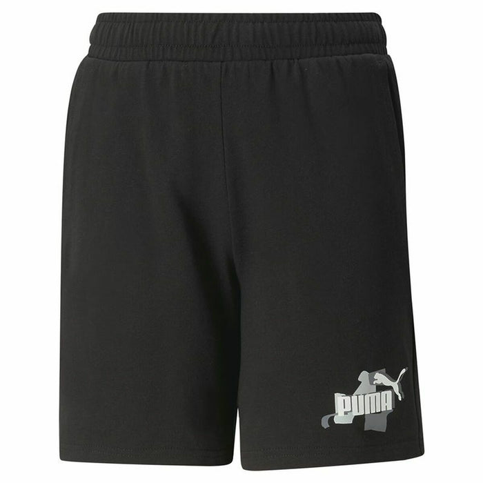 Pantaloni Scurți Sport pentru Copii Puma Essentials+ Street Art Negru