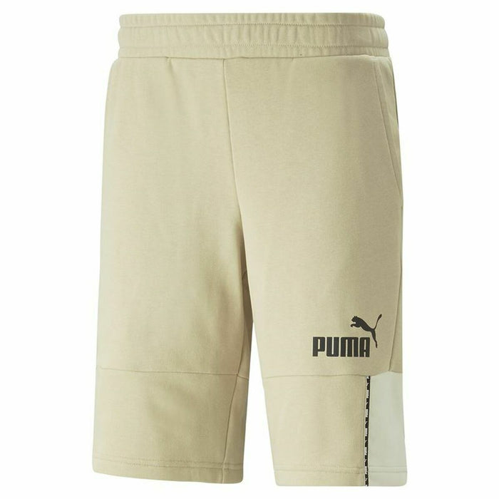 Pantalon Scurt Sport Puma Essentials Block Tape Gri Alb