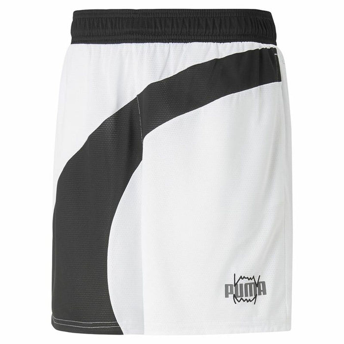Pantaloni Scurți de Baschet pentru Bărbați Puma Flare Alb