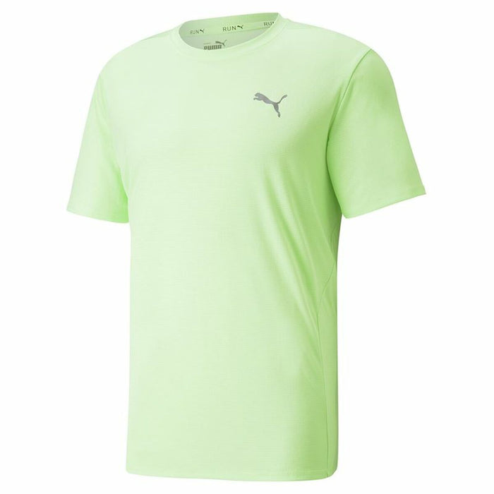 Tricou cu Mânecă Scurtă Puma Run Favorite Lămâie verde