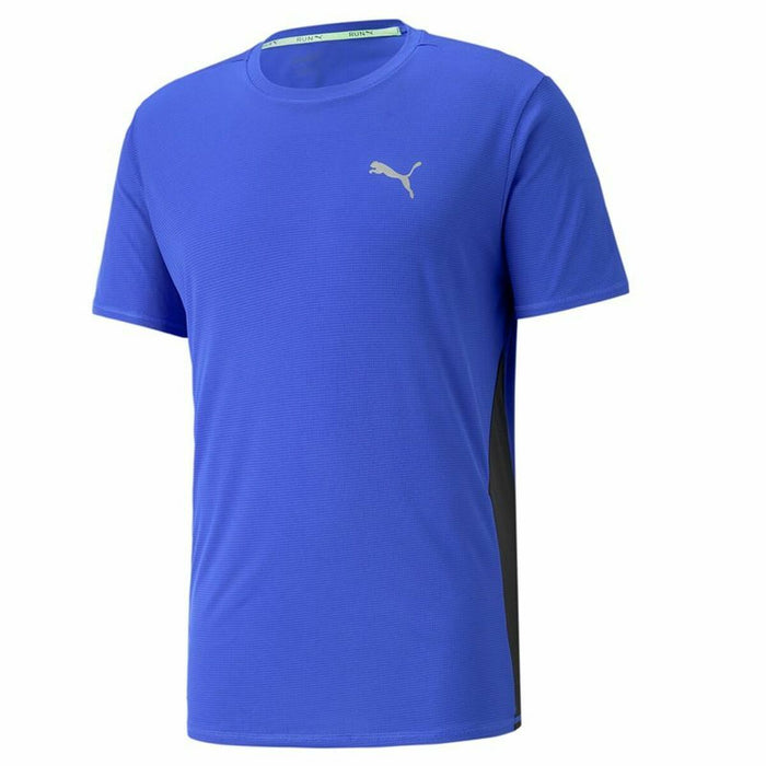 Tricou cu Mânecă Scurtă Bărbați Puma Run Favorite Albastru