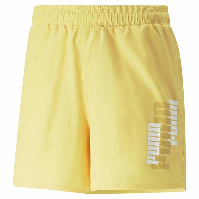 Pantaloni Scurți Sport pentru Bărbați Puma Ess+ Logo Power Galben