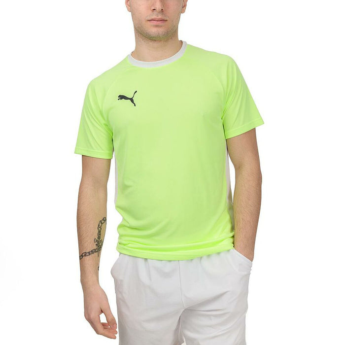 Tricou cu Mânecă Scurtă Bărbați TEAM LIGA Puma 931832 01 Padel Galben