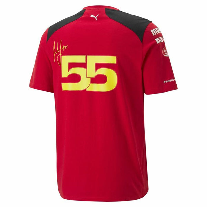 Tricou cu Mânecă Scurtă Bărbați Puma Sf Sainz Roșu
