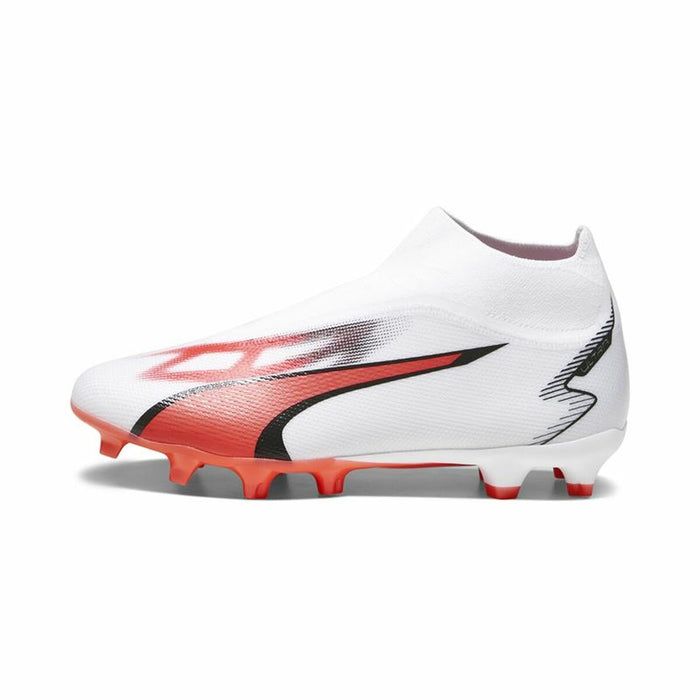 Încălțăminte de Fotbal pentru Adulți Puma Ultra Match+ Ll Fg/A Alb Roșu