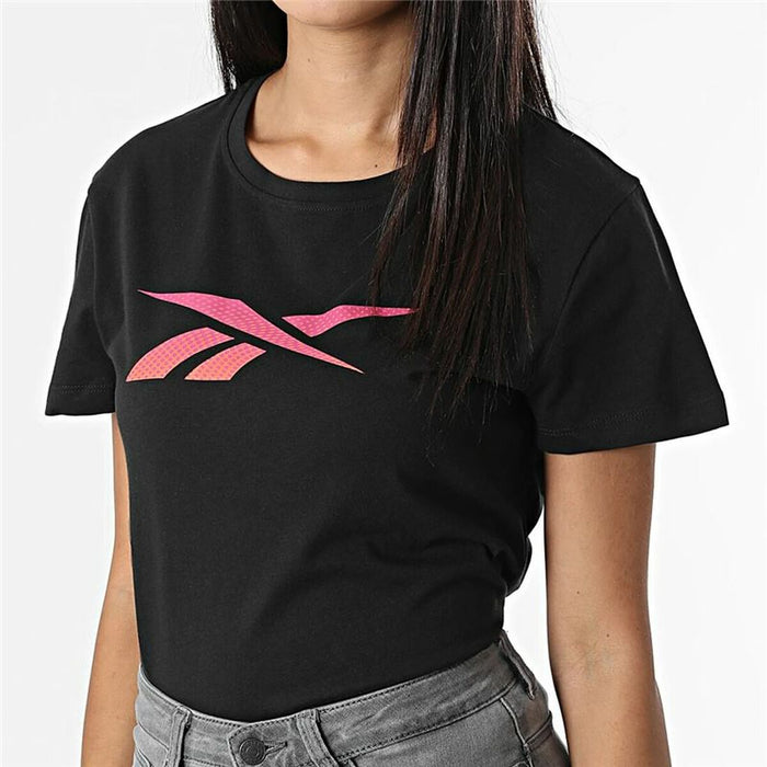 Tricou cu Mânecă Scurtă Femei Reebok  Vector Graphic Negru