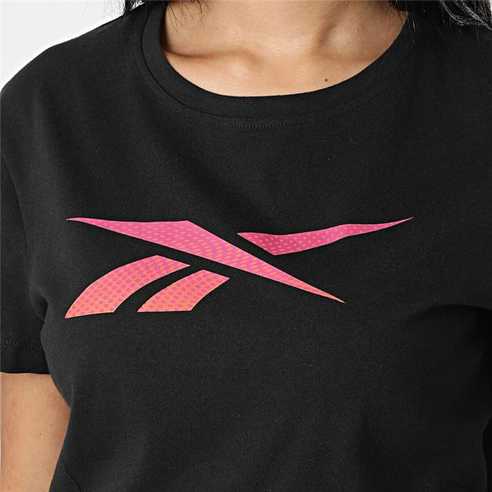 Tricou cu Mânecă Scurtă Femei Reebok  Vector Graphic Negru