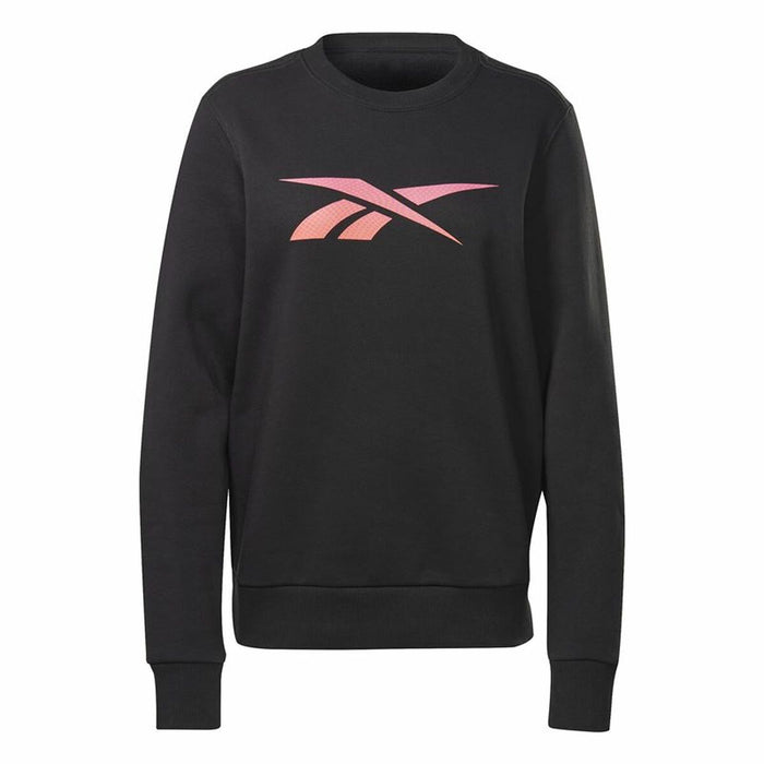 Hanorac fără Glugă Femei Reebok Vector Graphic Crew Negru