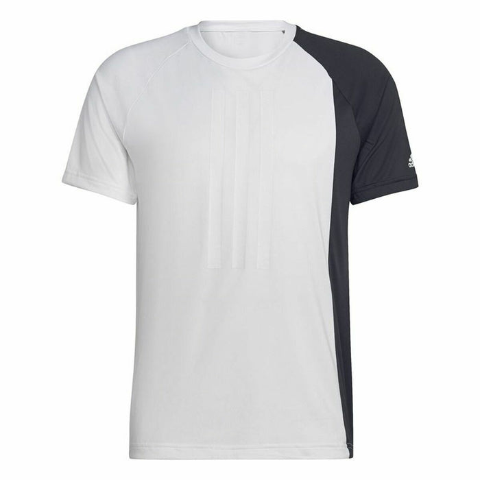 Tricou cu Mânecă Scurtă Bărbați Adidas ColourBlock Alb