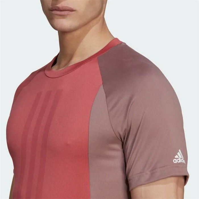 Tricou cu Mânecă Scurtă Bărbați Adidas  Colourblock Roșu