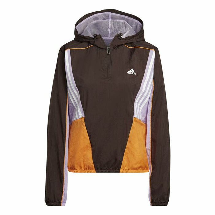 Hanorac cu Glugă Femei Adidas Hyperglam Maro
