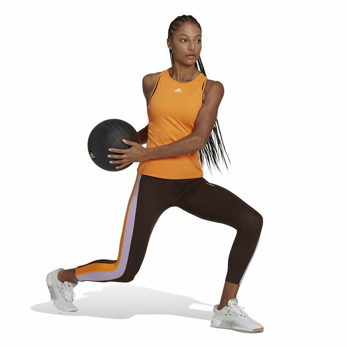 Tricou de Damă fără Mâneci Adidas Hyperglam Portocaliu