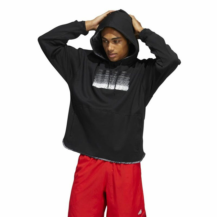 Hanorac cu Glugă Bărbați Adidas Donovan Mitchell Inno Negru