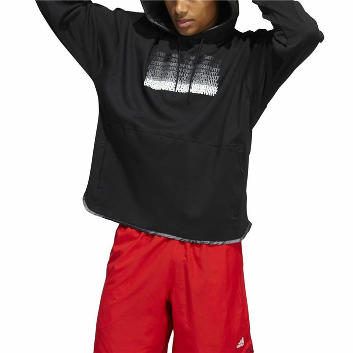 Hanorac cu Glugă Bărbați Adidas Donovan Mitchell Inno Negru