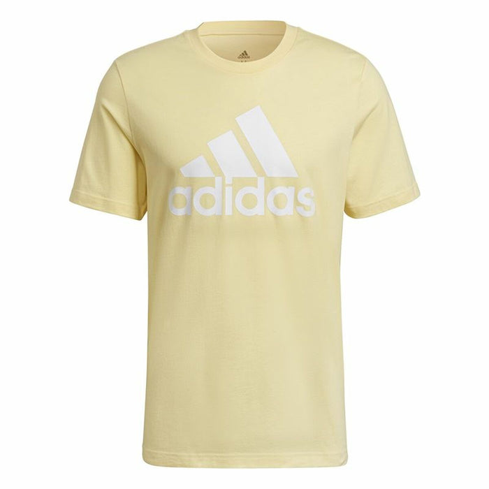 Tricou cu Mânecă Scurtă Bărbați Adidas Essentials Big Logo Auriu*