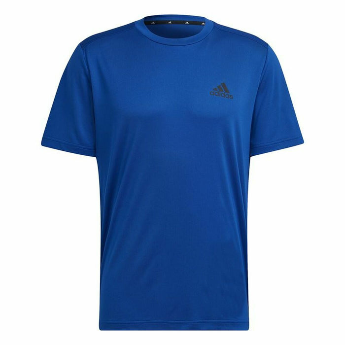 Tricou cu Mânecă Scurtă Bărbați Aeroready Designed To Move Adidas Albastru