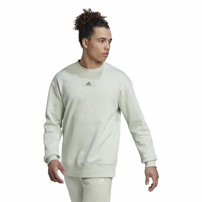 Hanorac fără Glugă Bărbați Adidas Essentials Feelvivid Verde deschis