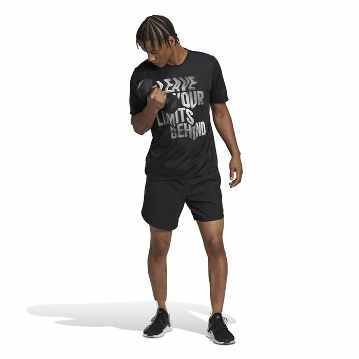 Pantaloni Scurți Sport pentru Bărbați Adidas Hiit Movement  Negru 7"