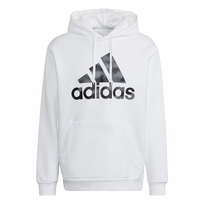 Hanorac cu Glugă Bărbați Adidas Essentials Camo Alb