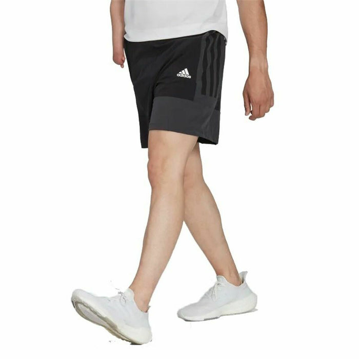 Pantaloni Scurți Sport pentru Bărbați Adidas Colourblock Negru