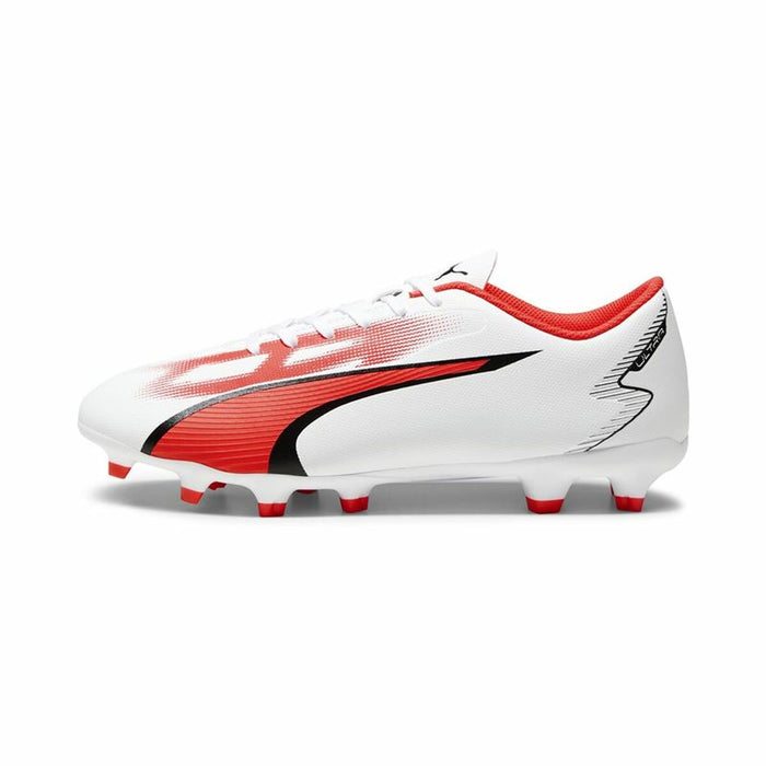 Încălțăminte de Fotbal pentru Adulți Puma Ultra Play FG/AG Alb Roșu