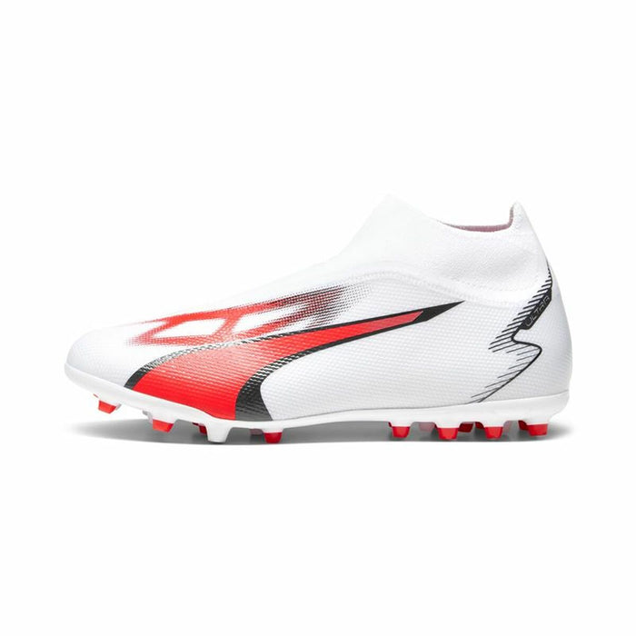 Încălțăminte de Fotbal pentru Adulți Puma Ultra Match+ Ll Mg Alb Roșu