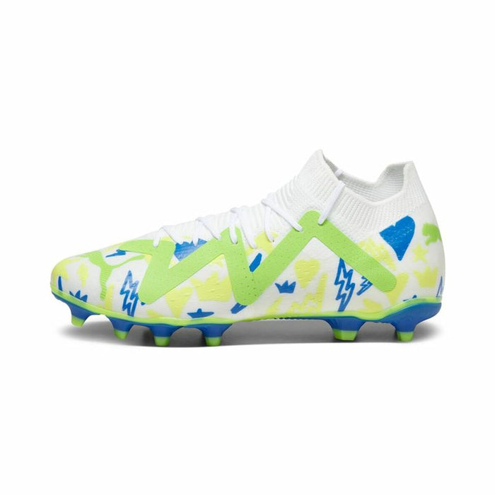 Încălțăminte de Fotbal pentru Adulți Puma Future Match N Fg Alb Verde deschis